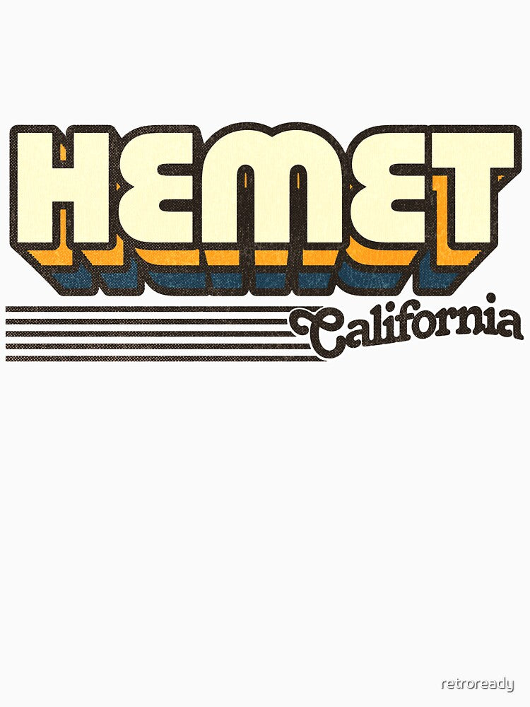 Hemet, California | Retro Stripes by retroready
