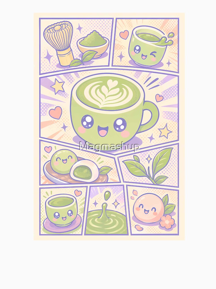 Kawaii Matcha Pop Panels by Magmashup