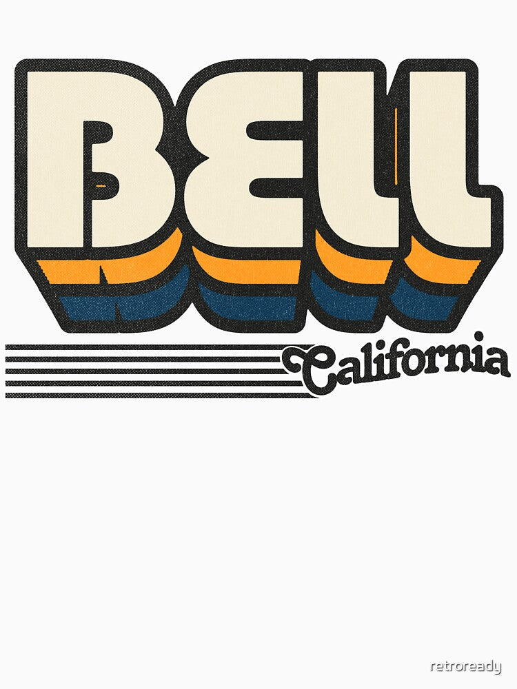 Bell, California | Retro Stripes by retroready