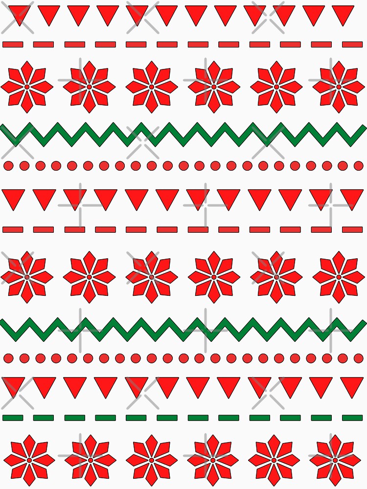 Cute vintage Christmas Sweater Pattern - Holiday Pattern by SheetalMourya