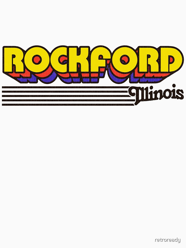Rockford, Illinois | Retro Stripes by retroready