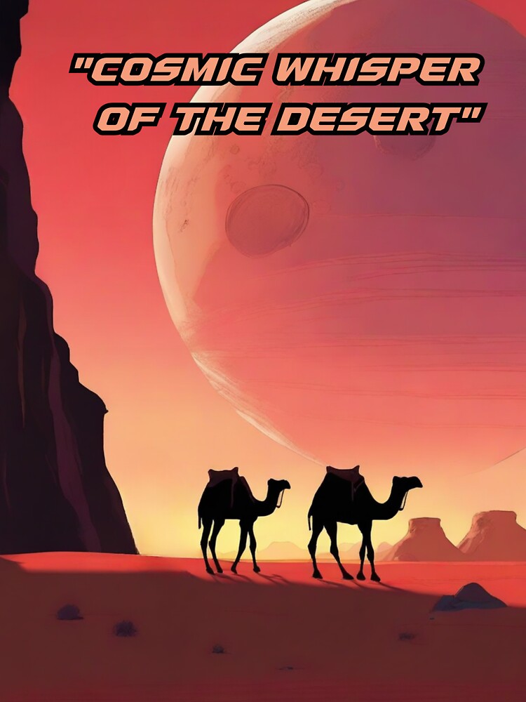 A caravan of camels traversing the desert. (Drawn version) by Drawings Project