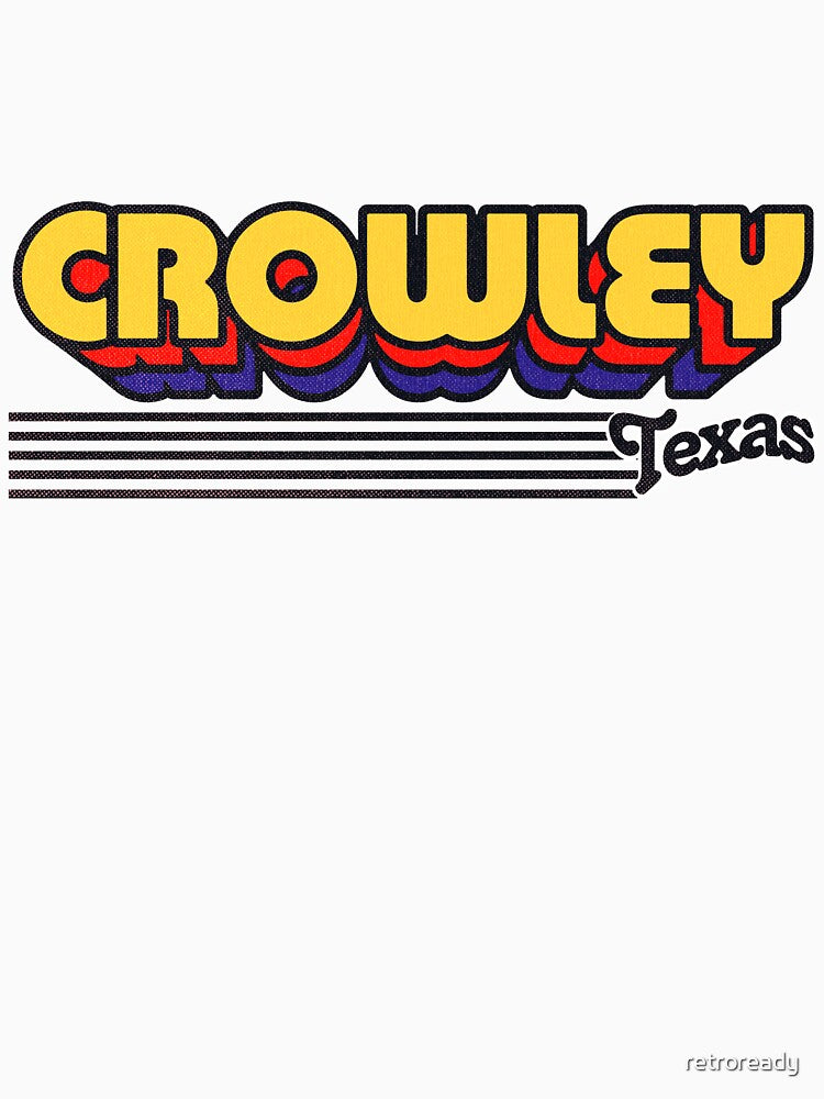 Crowley, Texas | Retro Stripes by retroready