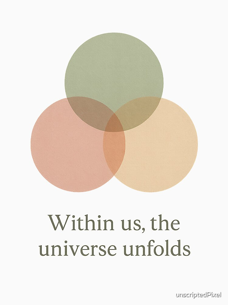 Balance within, a minimalist abstract circles art by unscriptedPixel