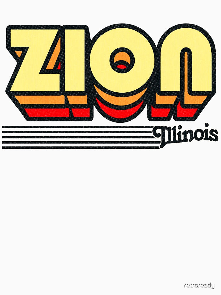 Zion, Illinois | Retro Stripes by retroready