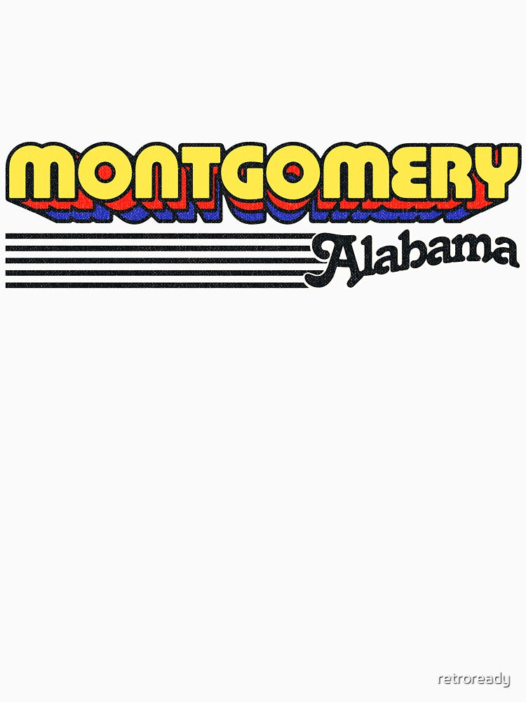 Montgomery, Alabama | Retro Stripes by retroready