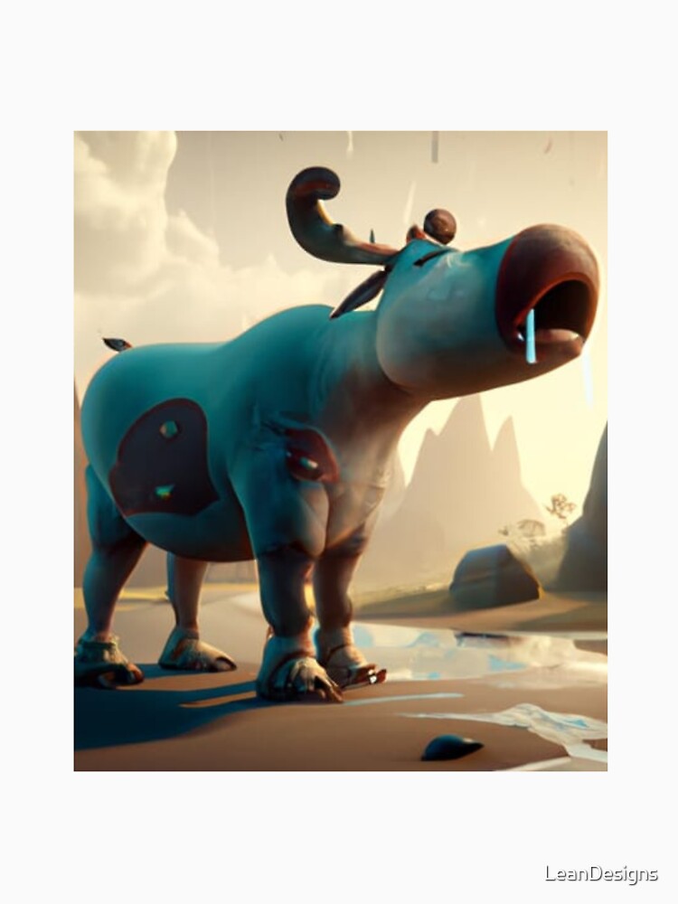 Very Sad Cow.  Crying Animals by LeanDesigns