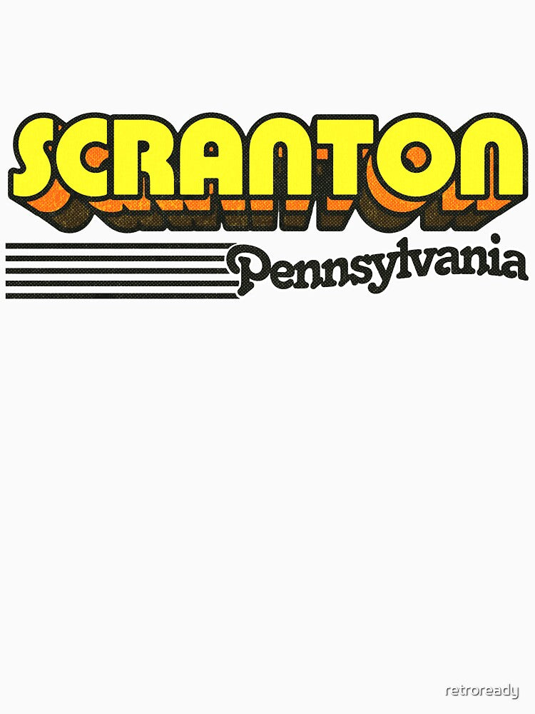 Scranton, Pennsylvania | Retro Stripes by retroready