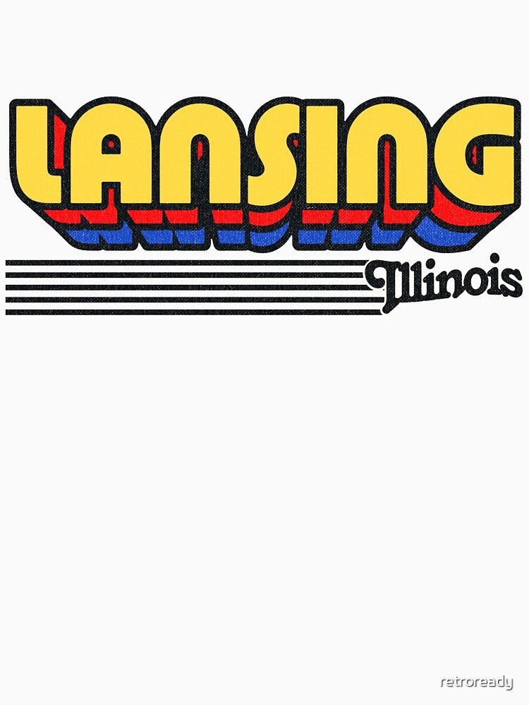 Lansing, Illinois | Retro Stripes by retroready