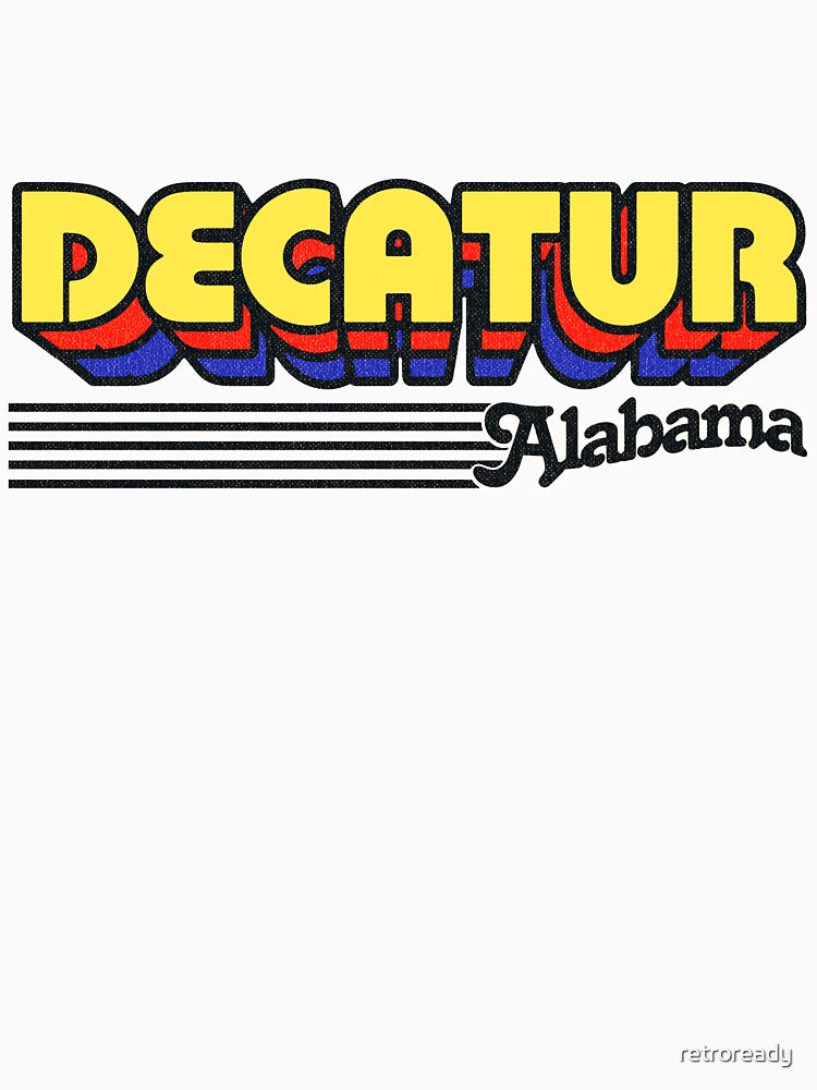 Decatur, Alabama | Retro Stripes by retroready