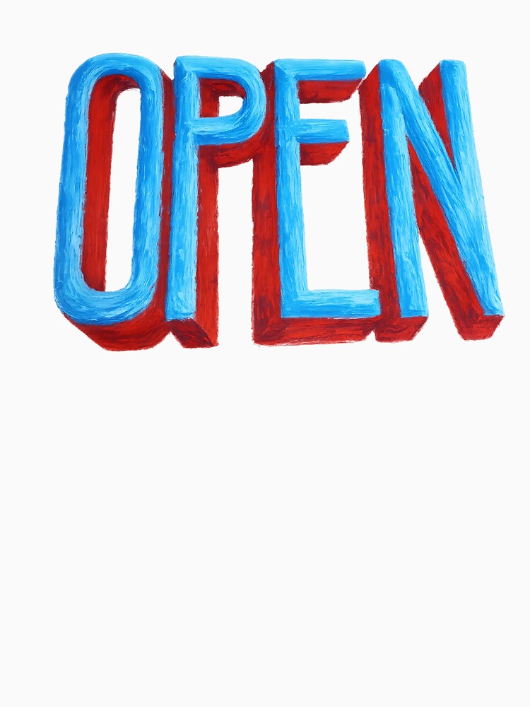 Vintage Hand Painted Recreation OPEN sign by Dragonmotor Media