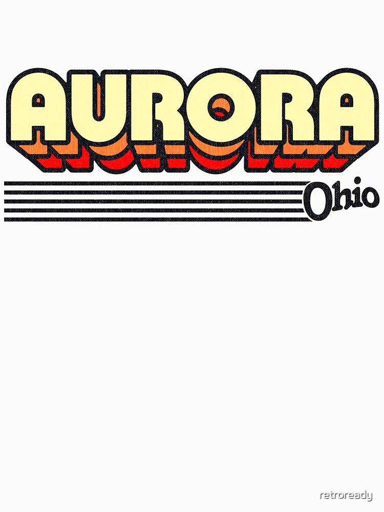 Aurora, Ohio | Retro Stripes by retroready