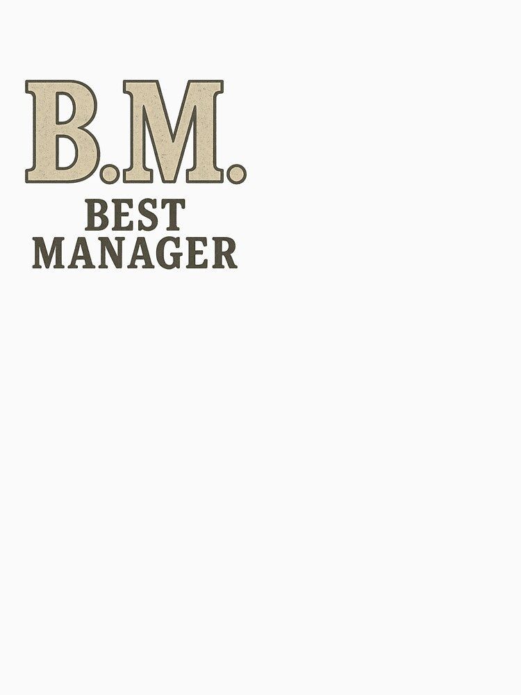 Best Manager – Bold Statement Tee by BB Design Garage