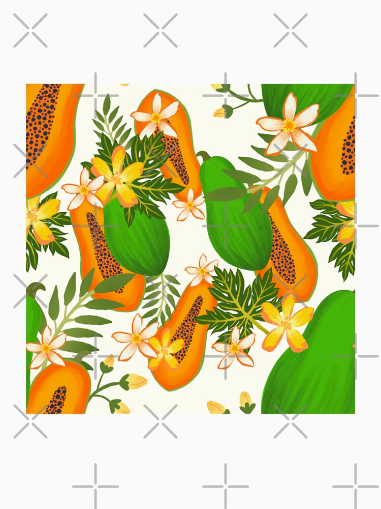 Tropical summer papaya by ThiwaArtbyHeart