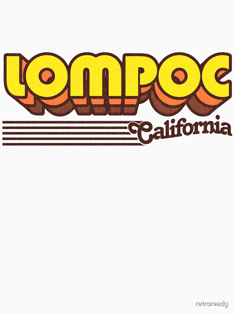 Lompoc, California | Retro Stripes by retroready