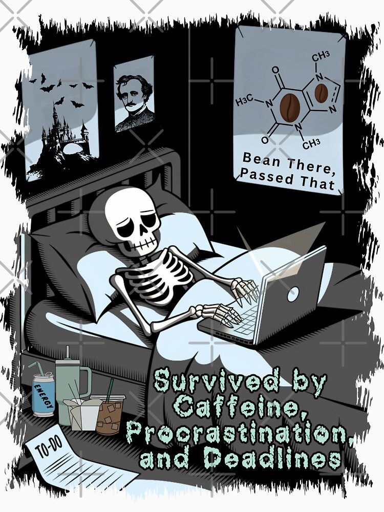 Caffeine, Procrastination, and Deadlines College Struggles by BlkFelineThrds