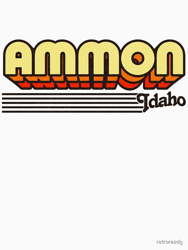 Ammon, Idaho | Retro Stripes by retroready
