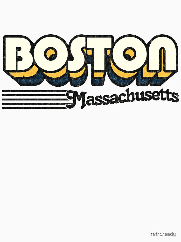 Boston, Massachusetts | Retro Stripes by retroready