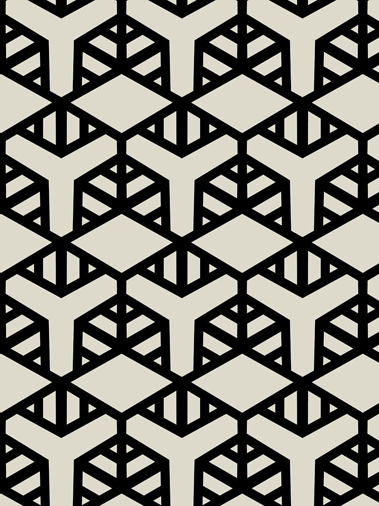 Tan and Black Geometric Shape Tile Pattern 2 Pairs Benjamin Moore 2022 Popular Color Morning Dew OC-140 - Colour Trends - Shades - Hues by ColorOfTheYears