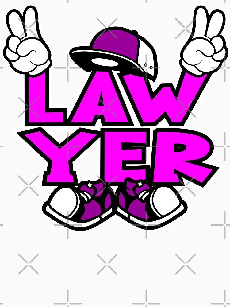 Lawyer - WORK Graffitti Comic Words funny by NFTWords