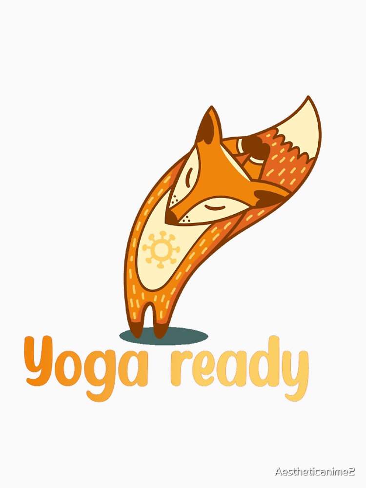 Yoga Ready Cute fox by Aestheticanime2