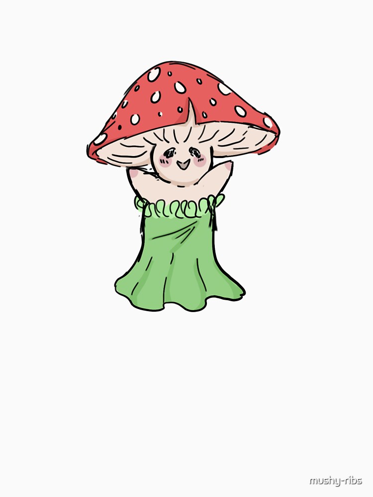 Mushroom Creature wearing a Dress by mushy-ribs