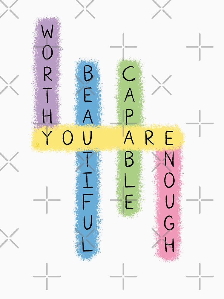 Colorful Positive Affirmations Puzzle Design by ChantellaGF