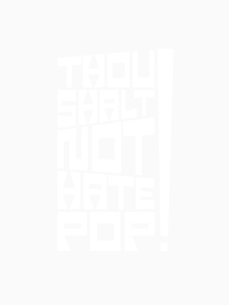 Thou Shalt Not Hate Pop – Geometric Typography Statement by Balasan