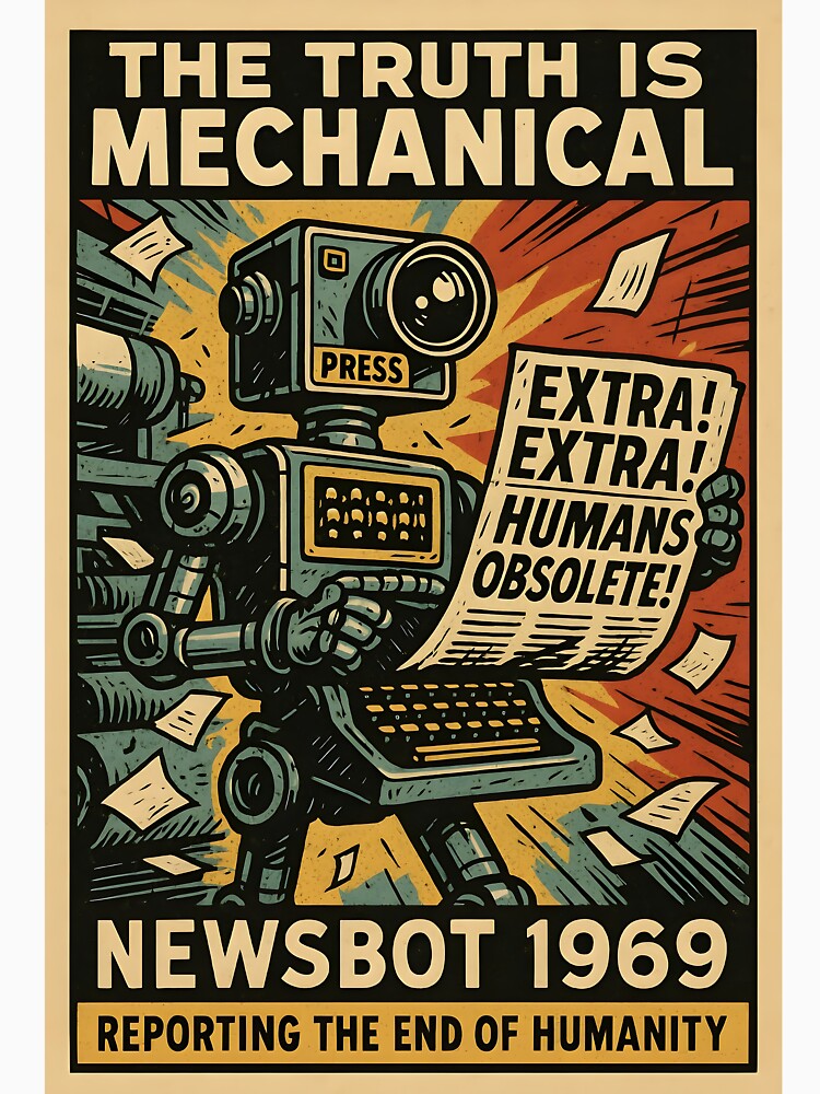 Retro Robot - Vintage Sci-Fi Propaganda by RobotAIArt