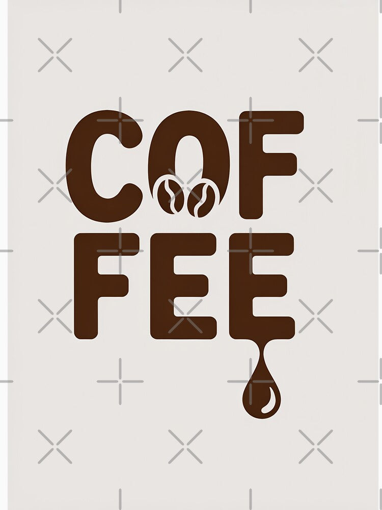 Minimalist Coffee Poster — “COFFEE” by GiriaGallery