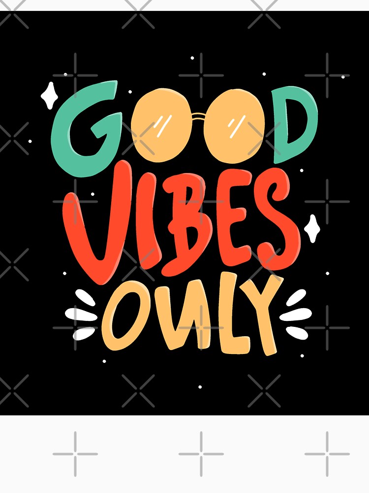 Good Vibes Only Quote Typography Lettering Hand Drawn Lettering by Peekonet