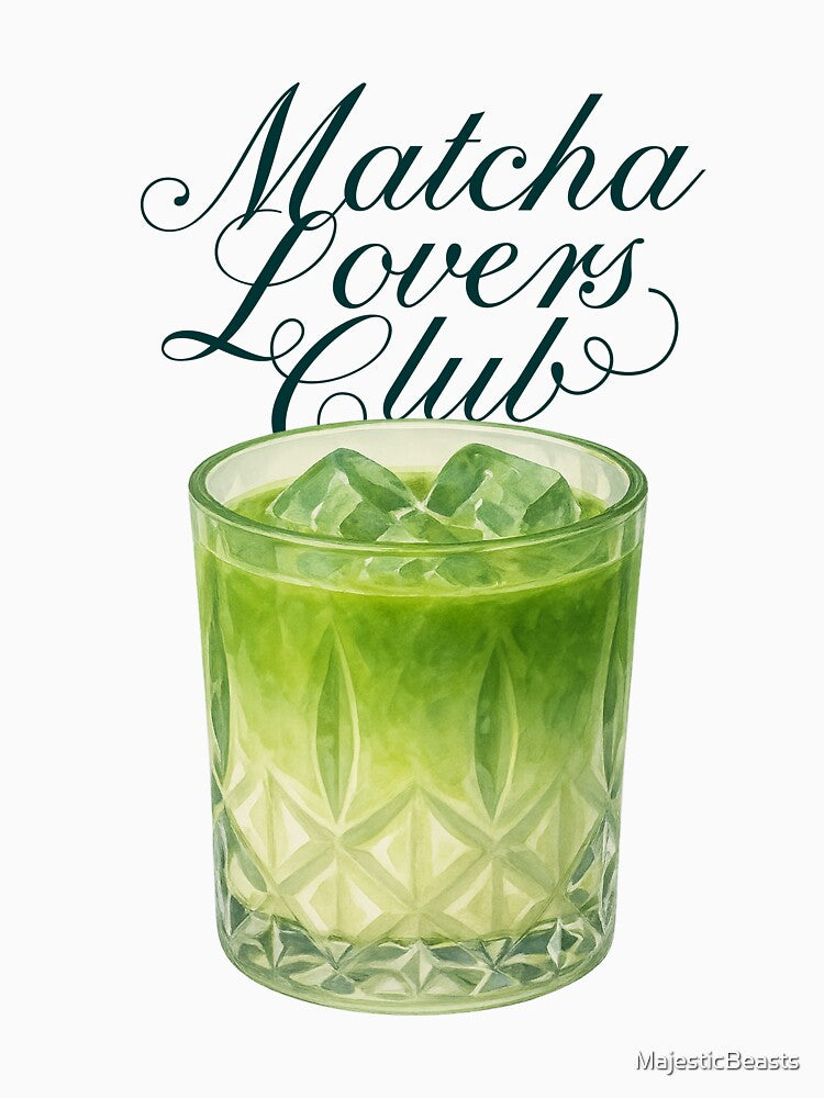 Matcha Lovers Club – Iced Green Drink Illustration by MajesticBeasts