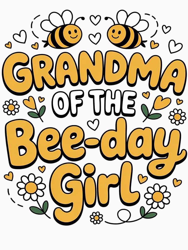Grandma of the Bee-Day Girl Birthday Party Matching Family by BotboutiquePre