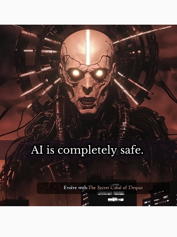 Cyberpunk AI Dystopia Dark Sci Fi Art by The Secret Cabal of Despair