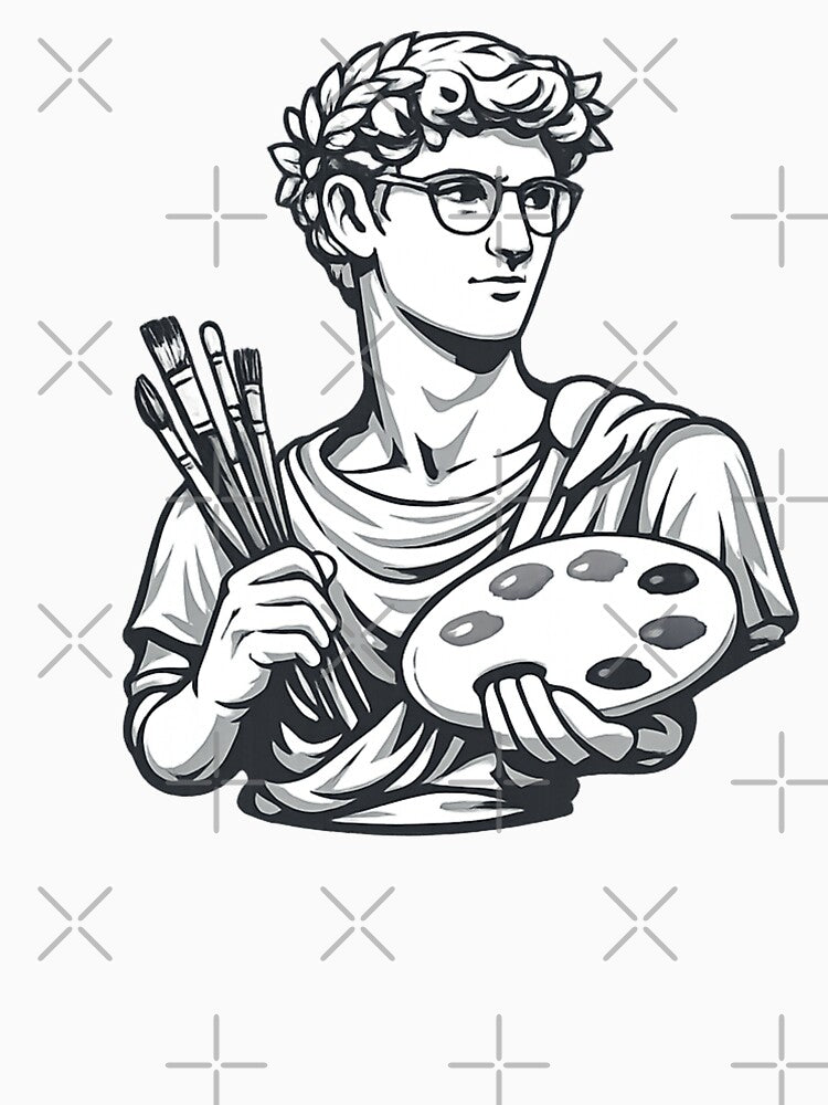 Art Teacher Sculpture by happyteeshirt