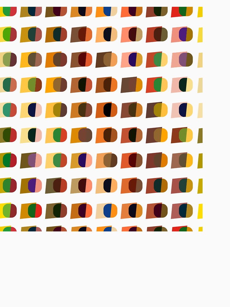 Abstract pattern overlapping colorful circles and stripes by adbrotherstudio
