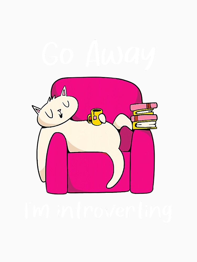 Funny Sarcastic Cat Introvertn College by reyeskhan79