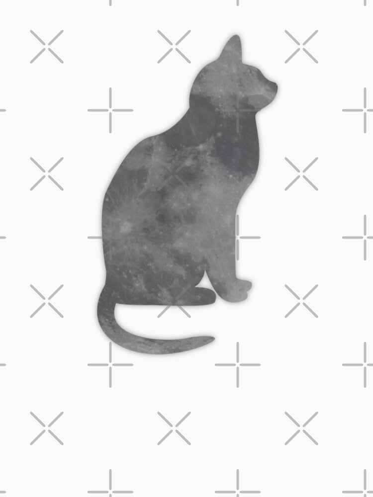 Dark Moon Cat Silhouette by wonderxwander