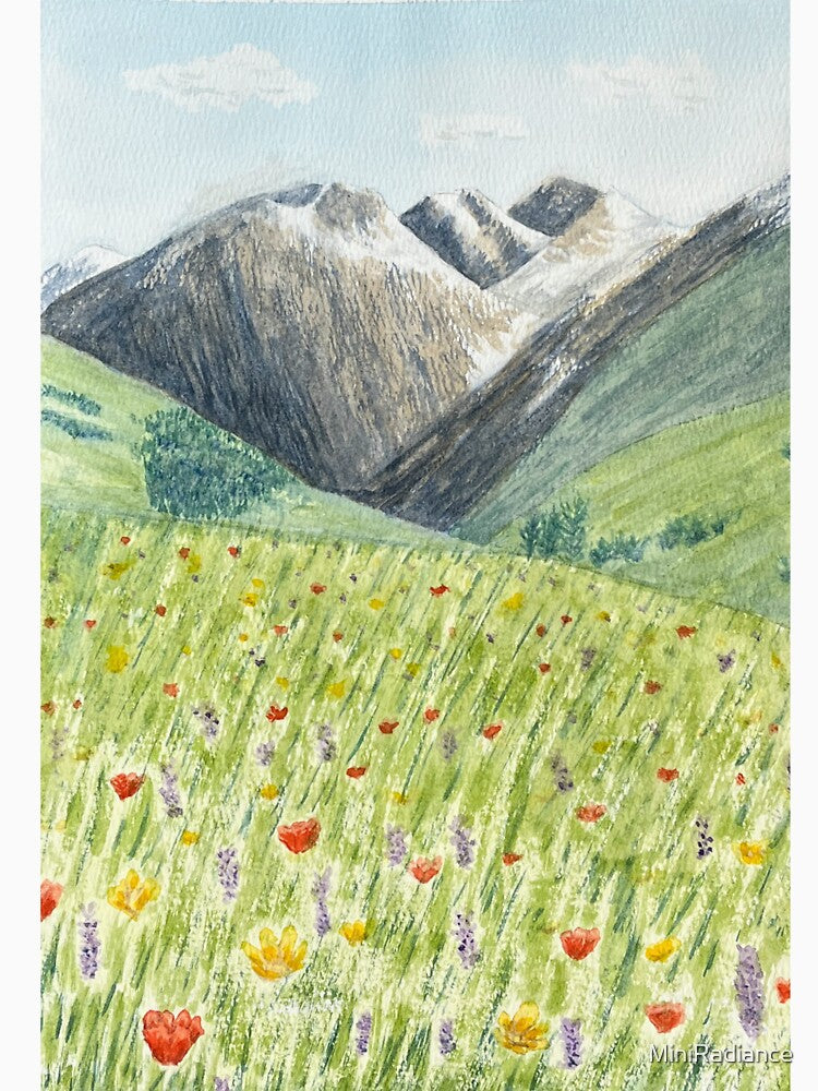 Where Wildflowers Meet the Mountains by MiniRadiance