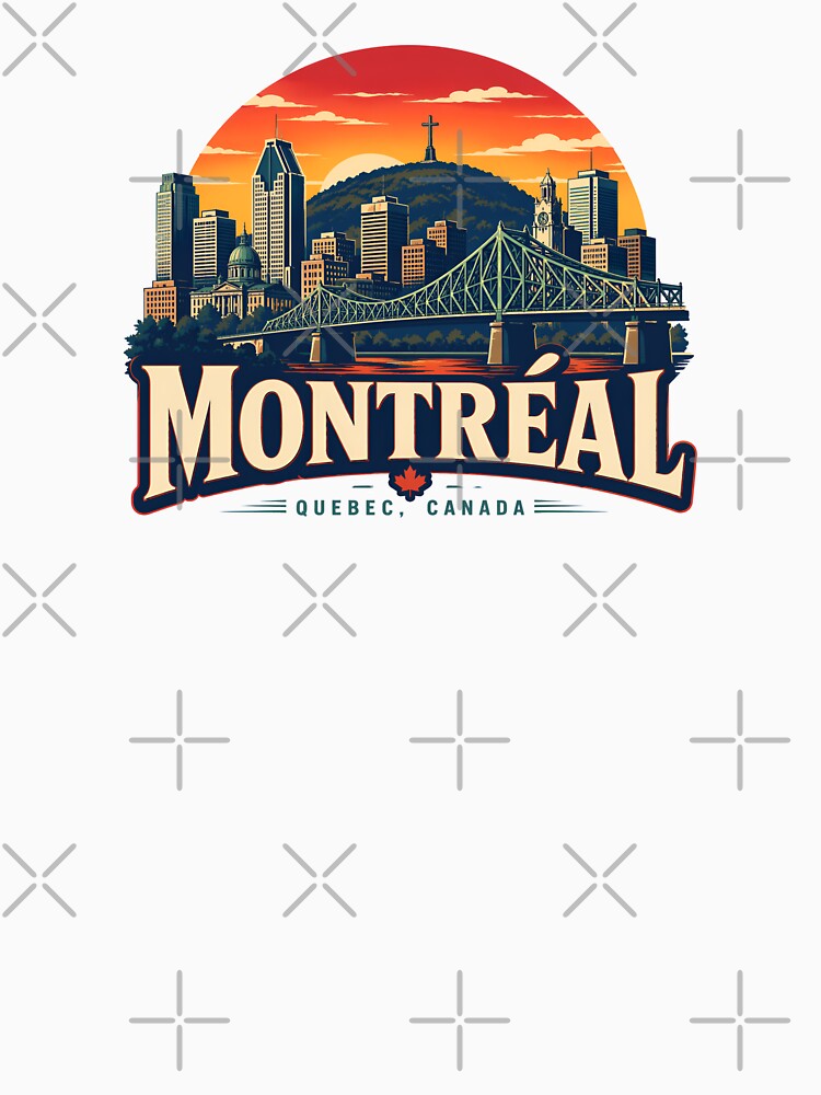 Montreal Quebec Canada Jacques Cartier Bridge Skyline by Fenay Designs