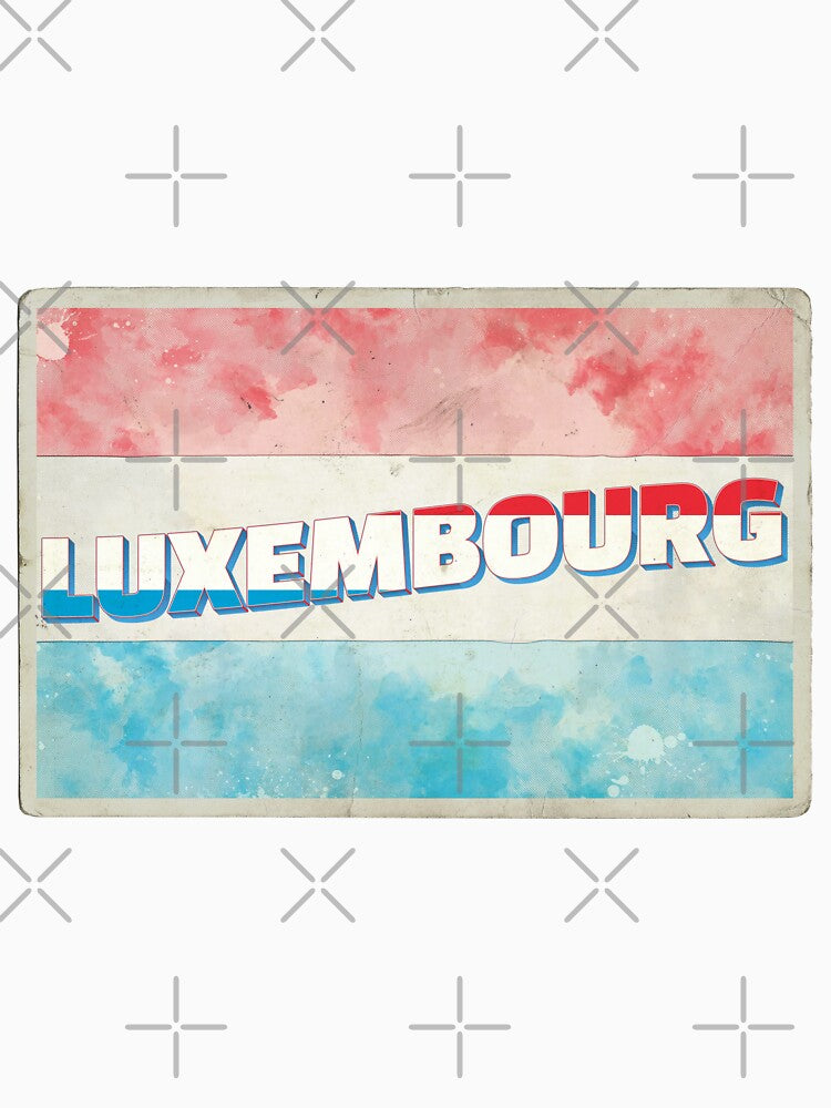 Luxembourg Vintage style retro souvenir by DeveloperProp0