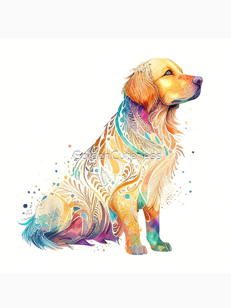 Golden Retriever in the Wildflowers by GoldenCuteness