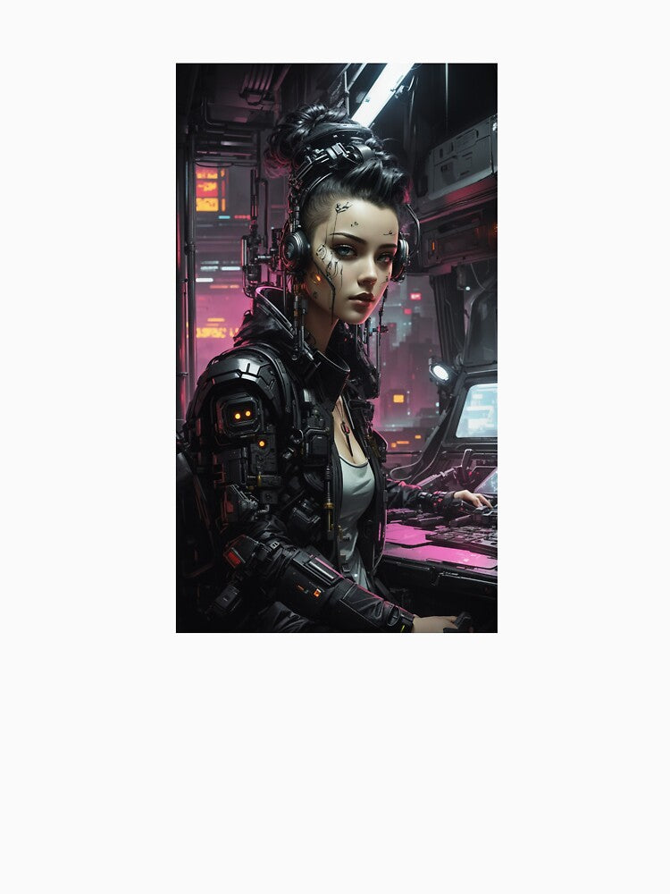 Neon Operative: Cyberpunk Hacker by Crevius