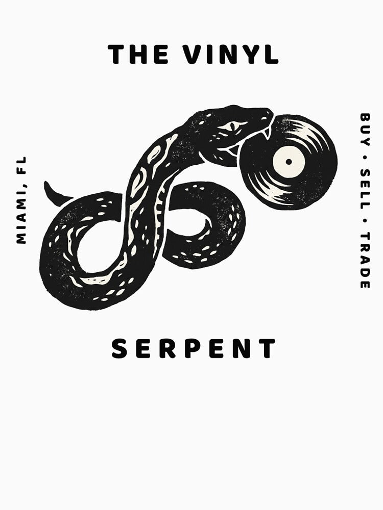 The Vinyl Serpent – Vintage Record Store T-Shirt by Klevertee