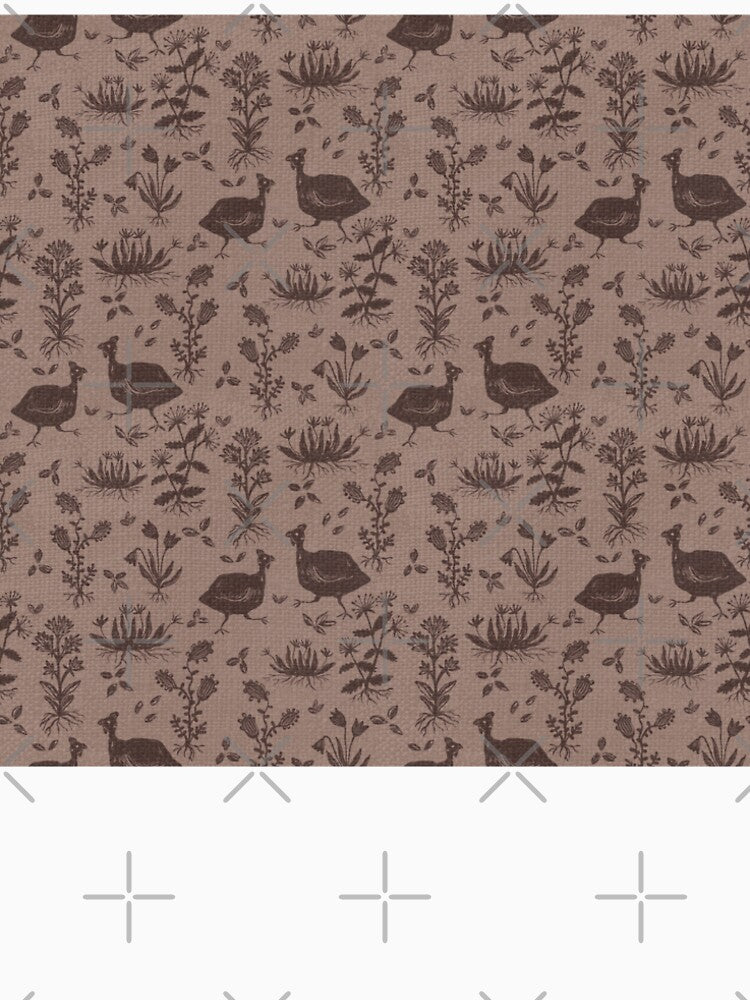 Dusty Blue Birds & Wildflowers Pattern by artievarudzite