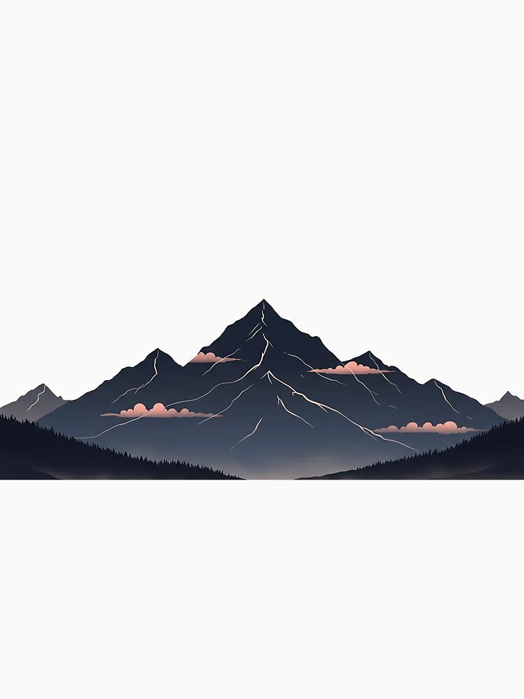 Minimal Mountain Landscape by Articooler