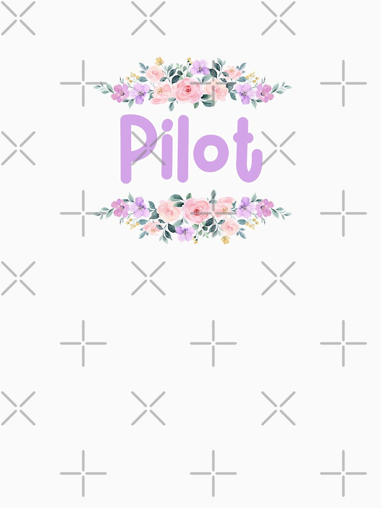 Purple Flower Pilot Name Label by NormadWorld