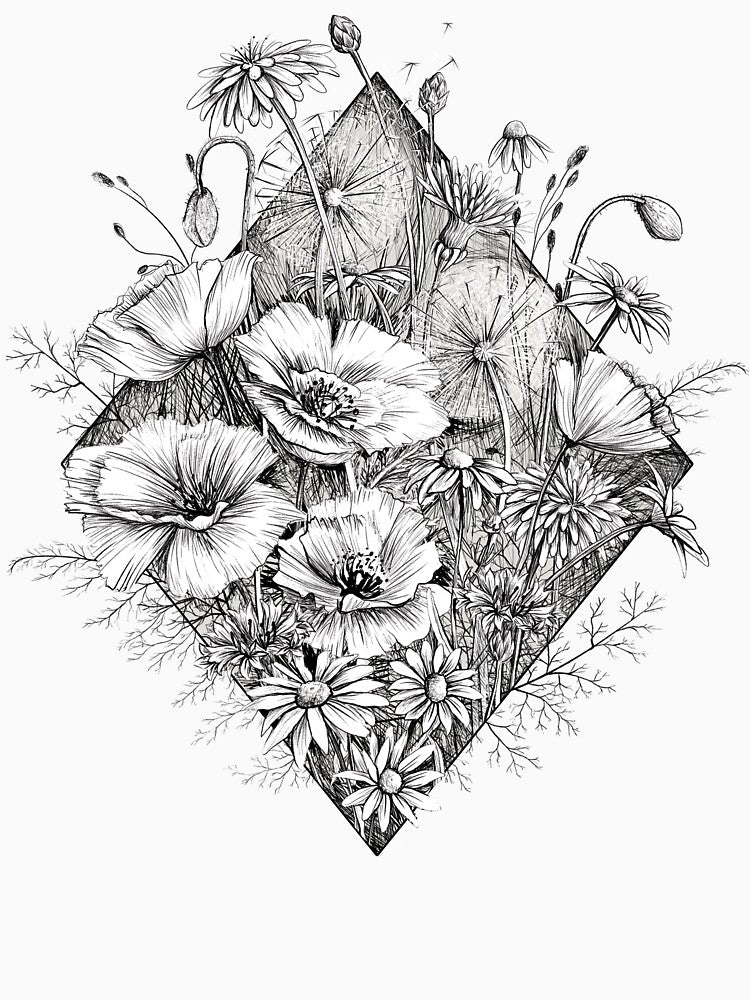 Sketchy Wildflowers by zarmar