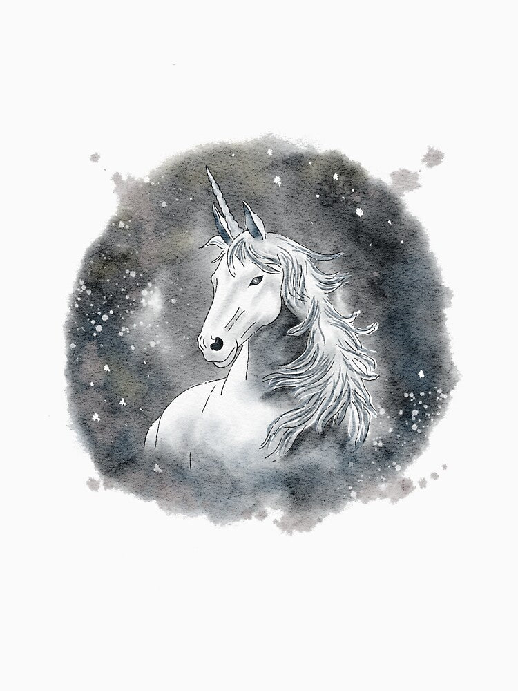 Magic celestial unicorn by flyingfoxarts
