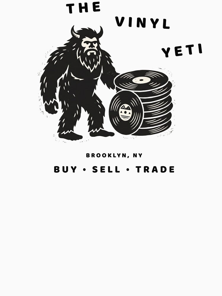 The Vinyl Yeti – Vintage Record Store T-Shirt by Klevertee